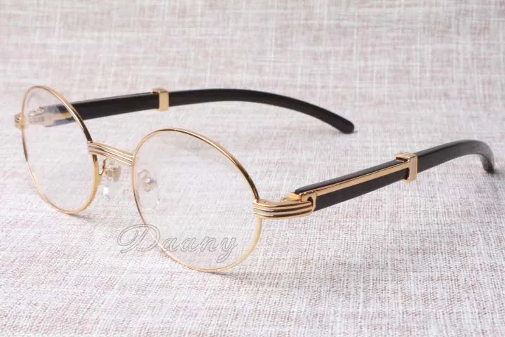 2019 new retro round glasses 7550178 black speaker eyeglasses men and women spectacle frame size 55-22-135mm248l