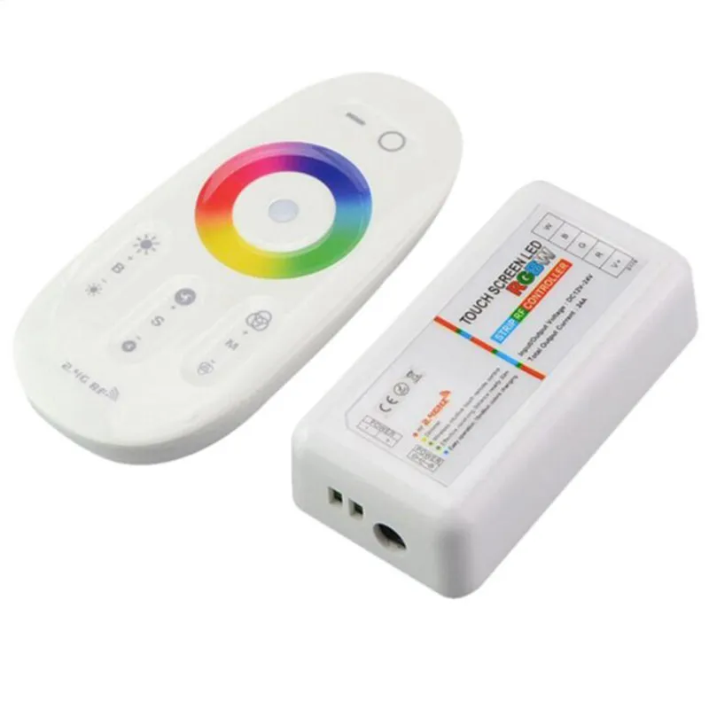 RF Remote Controller DC12V-24V 6A 2.4g Pekskärm Fyra kanaler Trådlös för 5050 RGBW LED-remsa RGB