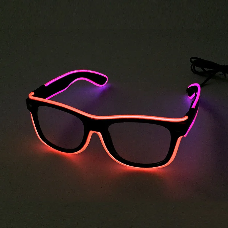 LED 파티 조명 안경 패션 엘 2 색 빛나는 안경 크리스마스 생일 할로윈 할로윈 네온 파티 바 의상 장식 용품 WX-G13