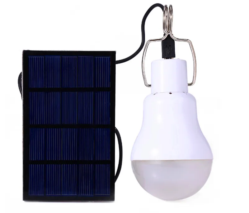Neue tragbare LED-Solarleuchten S-1200 15W 130LM LED-Glühbirnen geladene Solarenergielampe Gartencamp Außenbeleuchtung