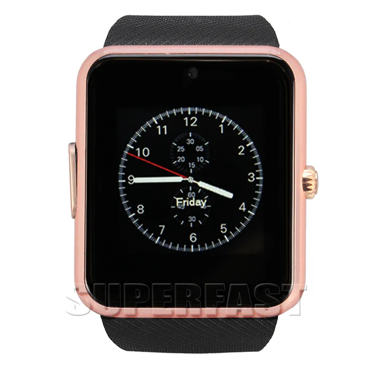 GT08 Bluetooth Smart Watch com SIM CARD Slot NFC Health Smartwatches para Android Samsung e Smartphone 144 polegadas Tela de toque SM1046568