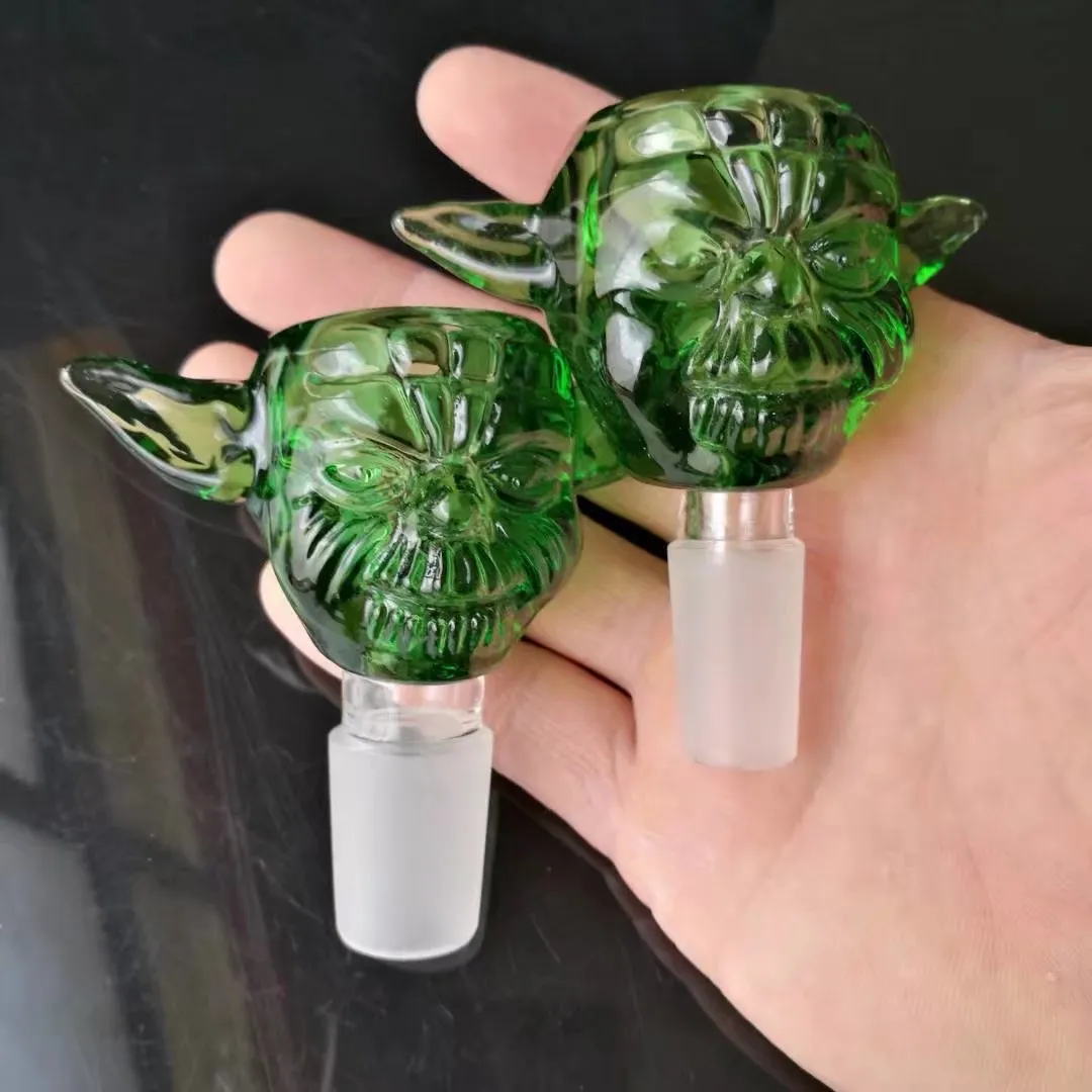 Angel ghost face bubble, wholesale glass bongs, glass water pipe, glass oil burner, adapter, bowl, nail
