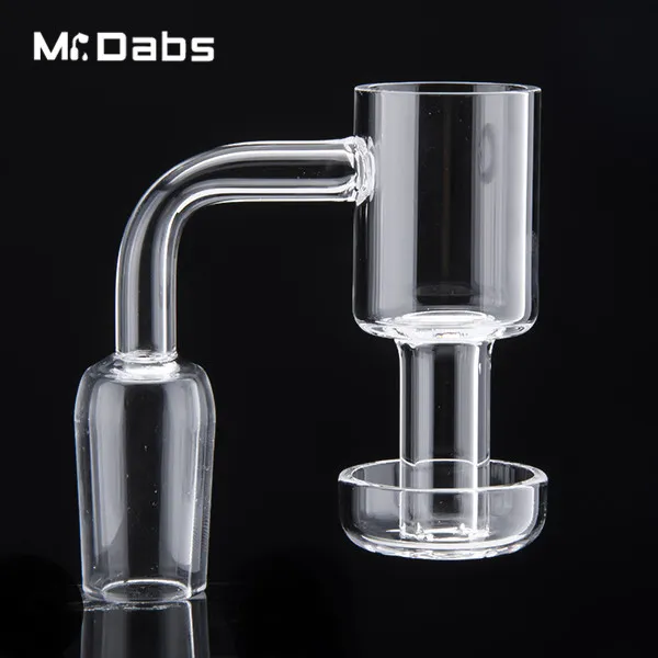 Terp Vacuum Quartz Vacuum Banger Domeless Nail Smoknig Accessories with Polished Joint For Dab Oil Rigs Glass Bongs
