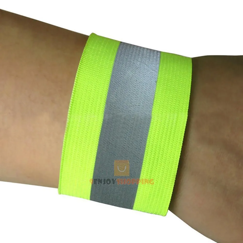 10 stks Ultralight Safety Reflective Warning Band Riem Arm Beenribs voor Outdoor Sports Accessoires Night Cycling Protector Angel