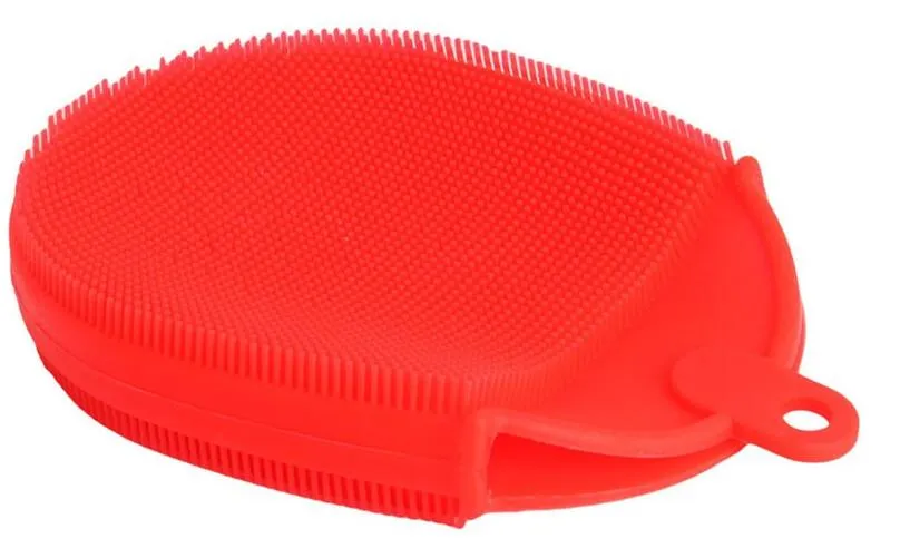 150 pièces salle de bain brosses de bain lavage des cheveux gant de Massage brosse peigne lavage du cuir chevelu douche nettoyage du corps gommage peau dos boules de silicone