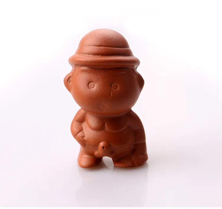 Totalt sex stycken Purple Clay Chinese Tea Pets Creative Kongfu Tea Accessories Enkel att spela T22924