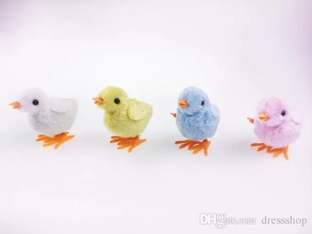 Kreativt på kedjan Clockwork Toys Simulation Baby Chick Jumping Children 1-3 år gamla pedagogiska leksaker grossistloppsmarknad