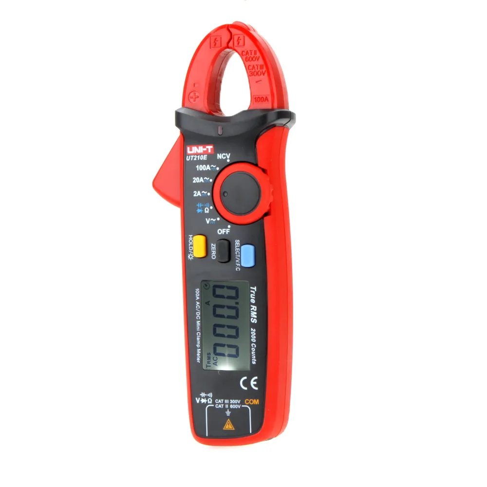 Freeshipping True RMS AC/DC Mini Clamp Meters Multimeter Current tongs w/ Capacitance Tester Digital Earth Ground Megohmmeter