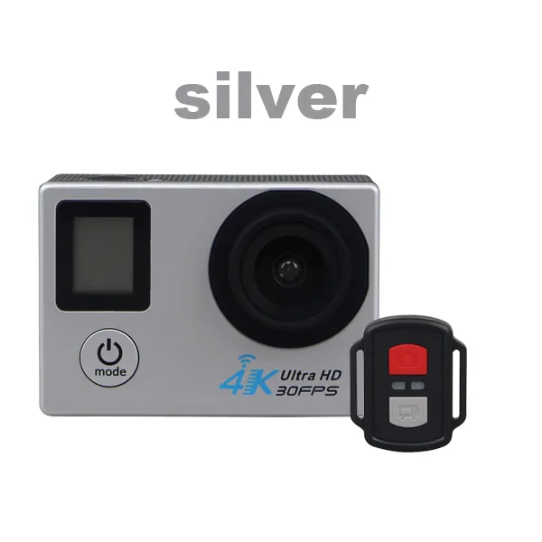 H22R 4K Wifi Action Camera 2.0 pollici 170D Obiettivo Doppio schermo Impermeabile Sport estremi pro HD DVR Cam