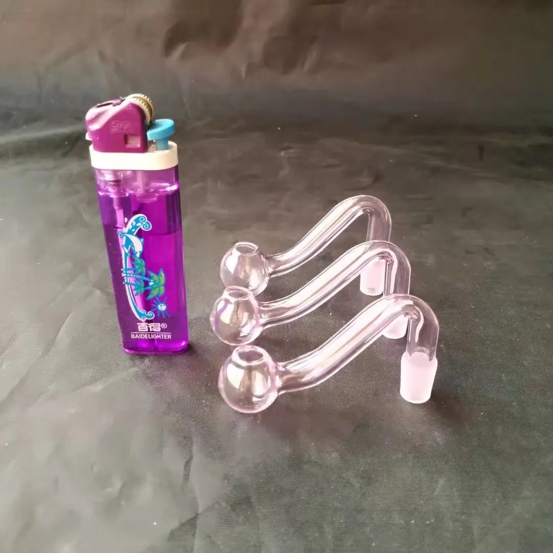 Acessórios de narguilé de vidro fervido rosa, Tubos de água bongos de vidro hooakahs duas funções para plataformas de petróleo bongos de vidro