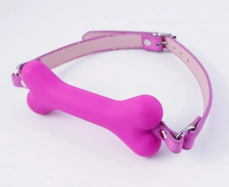 Silicone Bondage esclave chien os bouche Gag balle adulte jeu Couple sexe jeu de rôle Kit harnais fétiche retenue jouet