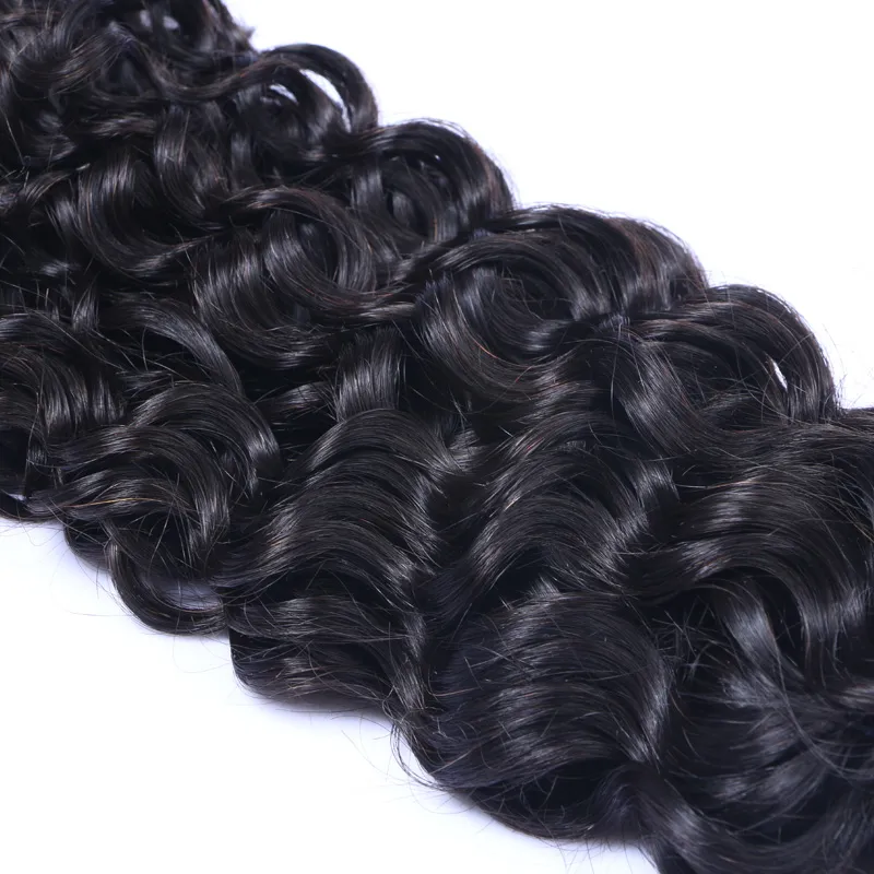 Afro Curly Brazilian Human Hair Weave Bundlar Jerry Curl 100 Human Hair Extensions Dubbel drunkna väft för svarta kvinnor