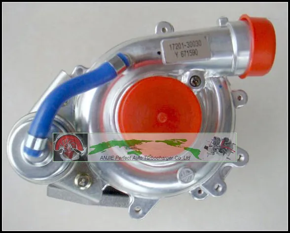 Turbo refroidi à l'huile CT16 17201-30030 17201 30030, pour TOYOTA Hi-ace Hi-lux Hiace Hilux 2,5l D4D 4WD 2KD-FTV 2KDFTV 2KD, turbocompresseur