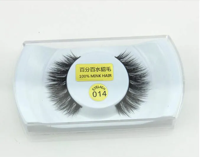 100% Real Mink Natural Thick False Eyelashes Eye Lashes Makeup Extension Beauty Tools New