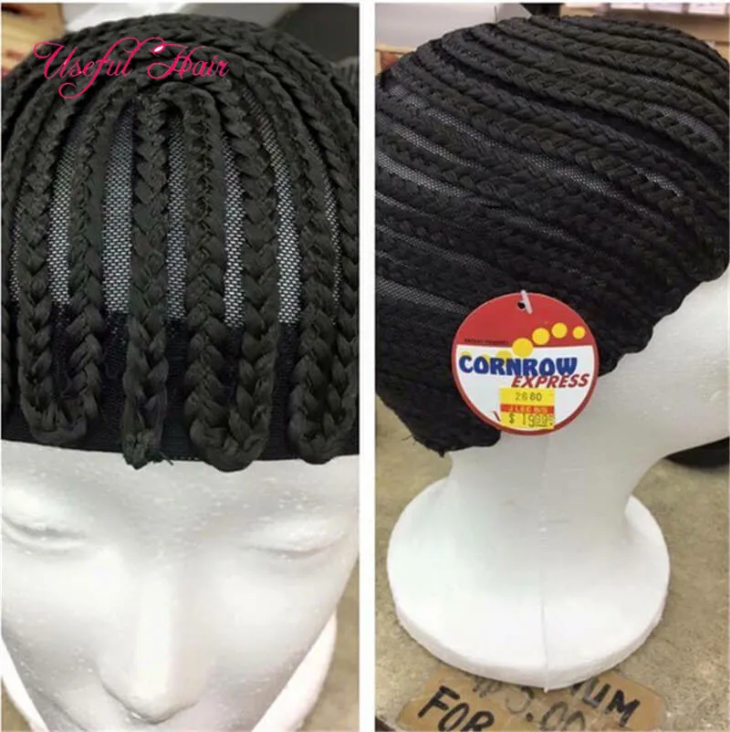 making wig Tools Wig Caps cornrow croceht wig braided cap 70g synthetic made for crochet braids weave hair extension