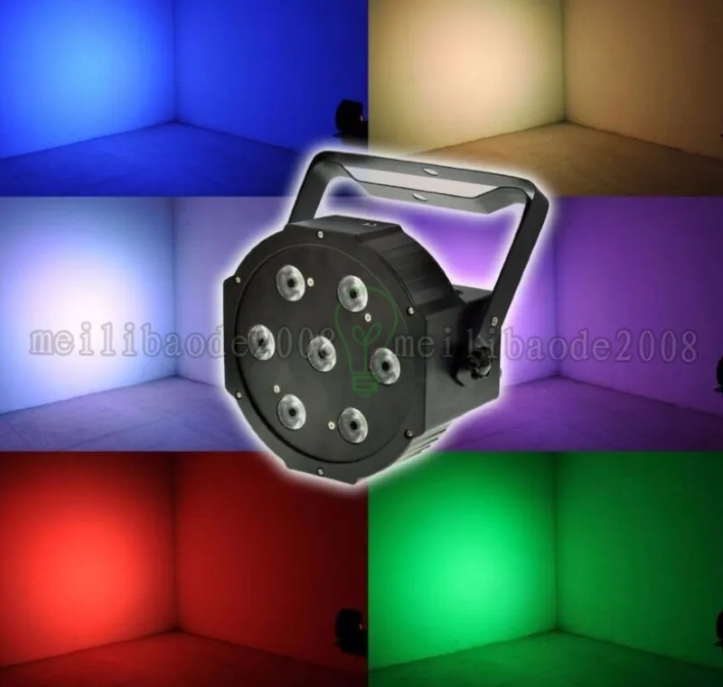 7x12 Watt 5IN1 LED RGBW + AMBER DMX512 PAR CAN LIGHT DJ Stage Wedding Myy