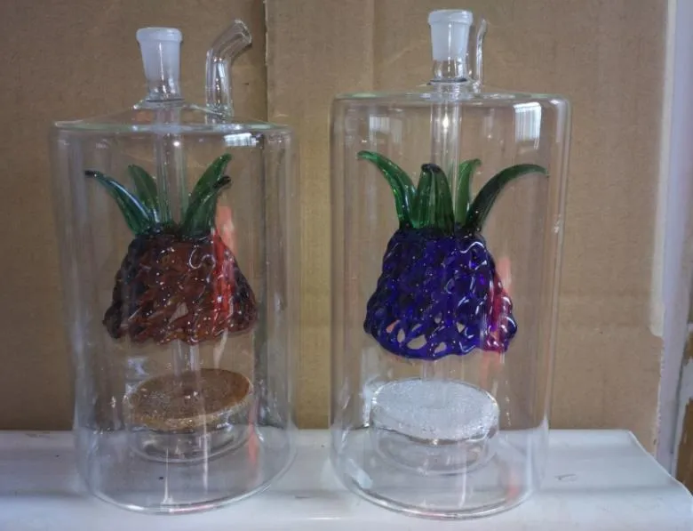 Grote ananasslangen, oliebrander Glazen pijpen Waterleidingen Glazen pijp Booreilanden Roken met druppelaar Glazen waterpijpen Accesso