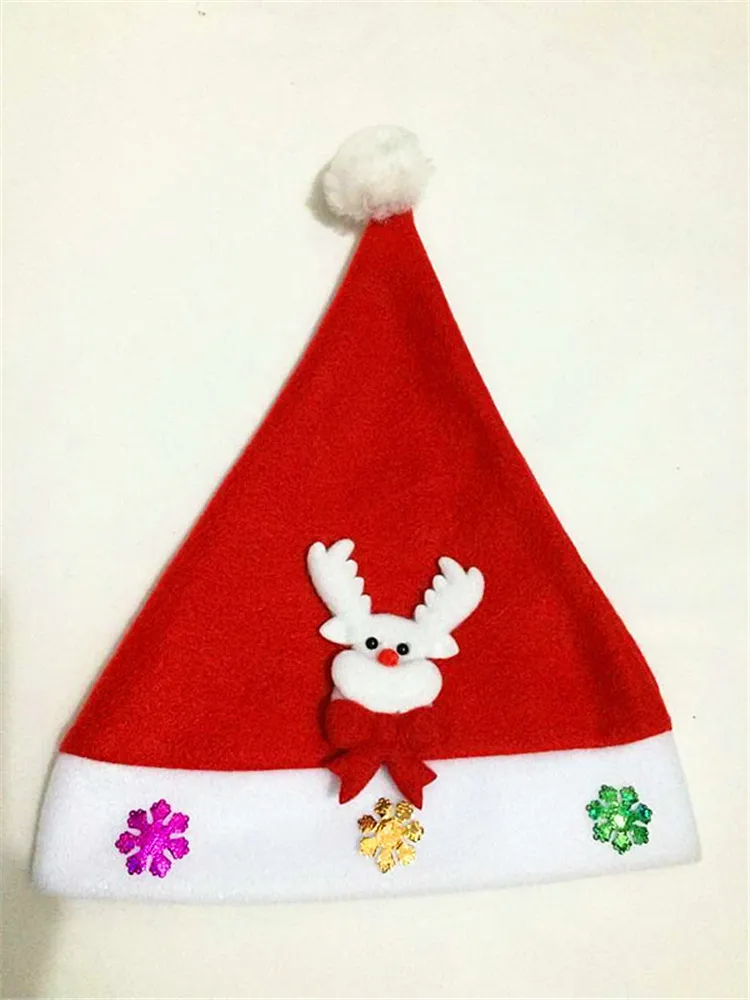가장 인기있는 크리스마스 장식 어린이의 선물 아름다운 아이들의 크리스마스 모자 공연 모자 모자 MOQ 빠른 배송