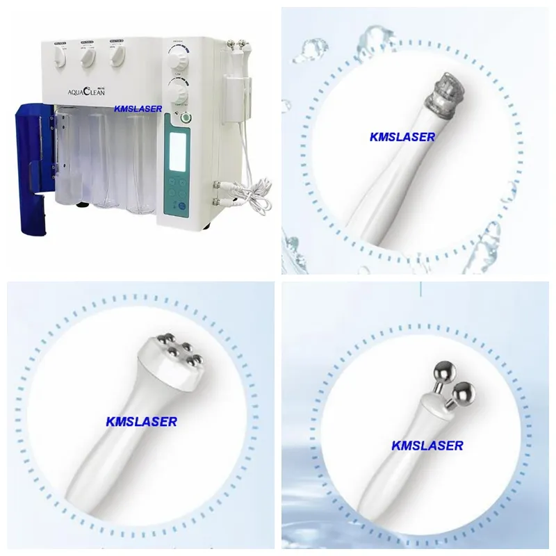 Tecnologia coreana Microdermoabrasione 3 in1 Aqua clean water peeling RF radiofrequenza lifting del viso attrezzature per la pulizia della pelle