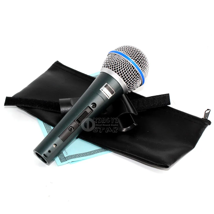 Uppgraderad version beta58a Switch Wired Microphone Professional Microfono SuperCardioid Dynamic Karaoke Mical Vocal Beta58 Mixer Mike Microfone