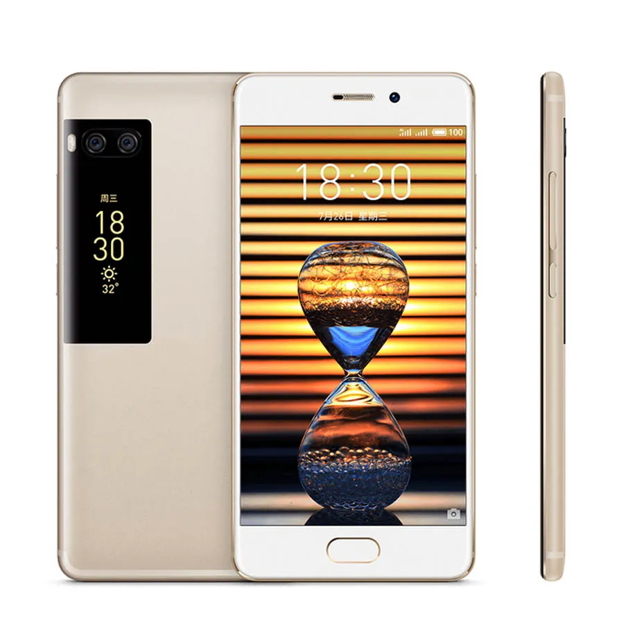 Original Meizu Pro 7 Plus 4G LTE Mobiltelefon 6GB RAM 64GB / 128GB ROM MTK Helio X30 Deca Core Android 5.7 