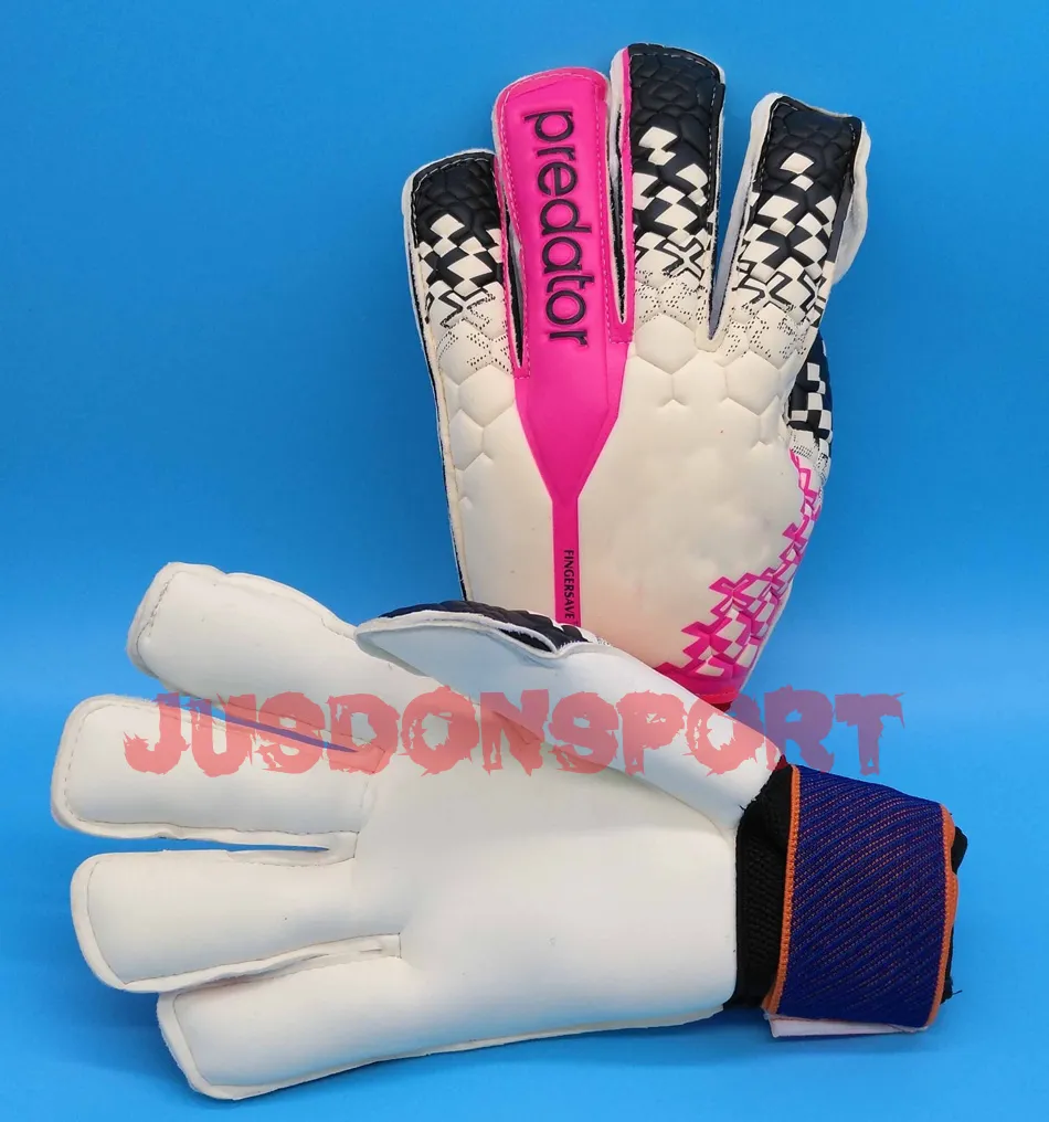 Jusdon Allround 4 mm Latex Fußball Professionelle Torwarthandschuhe Goalie mit Fingersave FootballBola De Futebol Handschuhe Luva De Goleiro