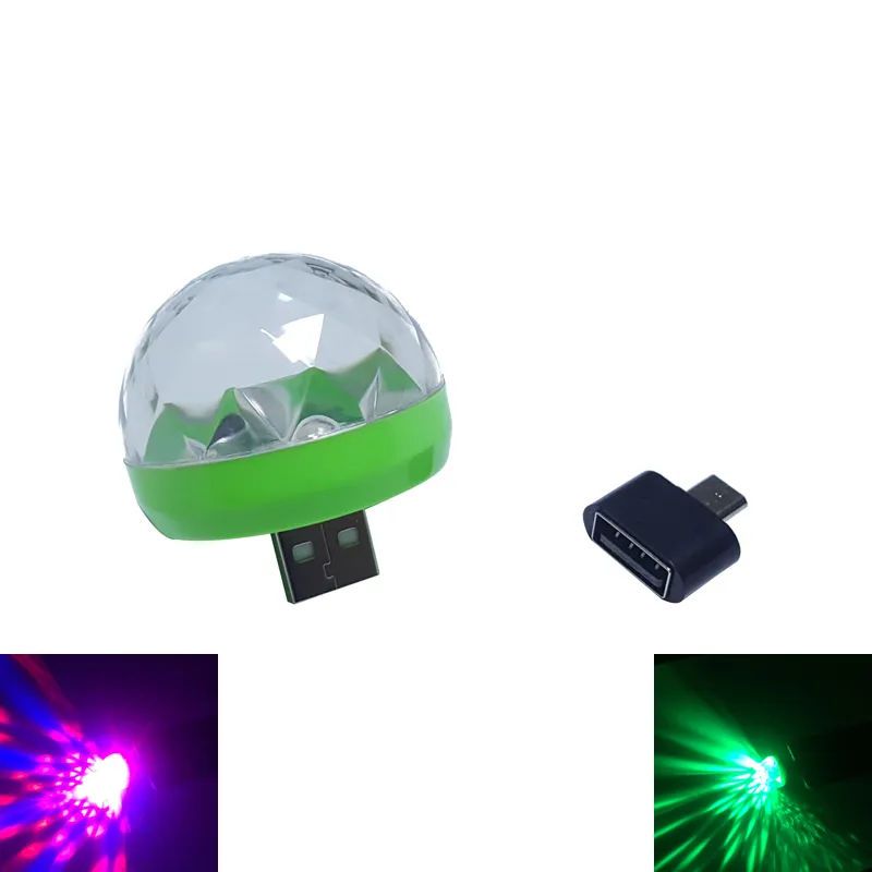 3w DC 5V Mini RGB USB LED night light stage / микрофон / светодиодная лампа Рождественский свет проектор party decor LED лампа