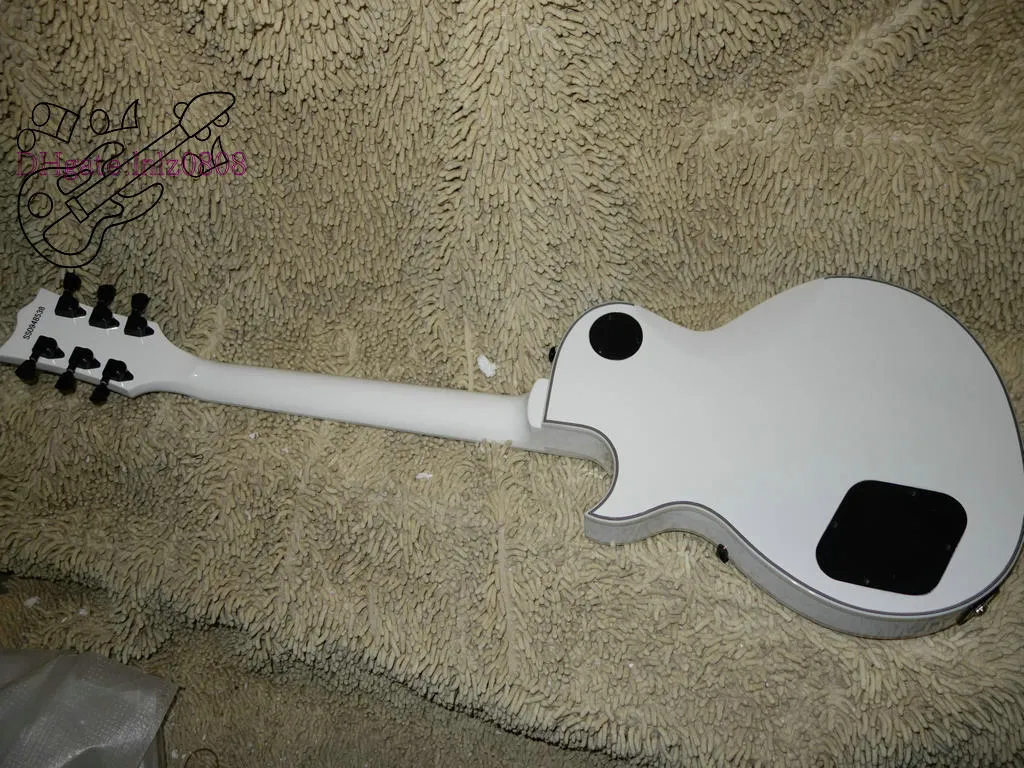 Custom Shop White Cross Sw Elektrische Gitaar Ebony Fingerboard Witte en zwarte gitaren uit China