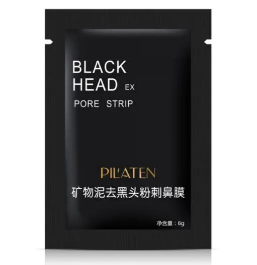 Pilaten sucção preto máscara rosto cuidado limpeza estilo rasgo tira de pore profundamente limpo nariz acne máscara facial remover cabeça preta dhl navio