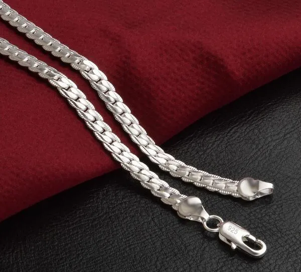 2017 New Fashion Necklace Silver Plated Men's smycken halsband silverpläterad halsband G207326V