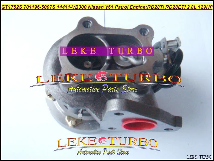 GT1752S 701196-5007S 14411-VB300 NISSAN Y61 PATROL RD28Ti RD28ETI 2.8L RD28T 129HP turbocharger