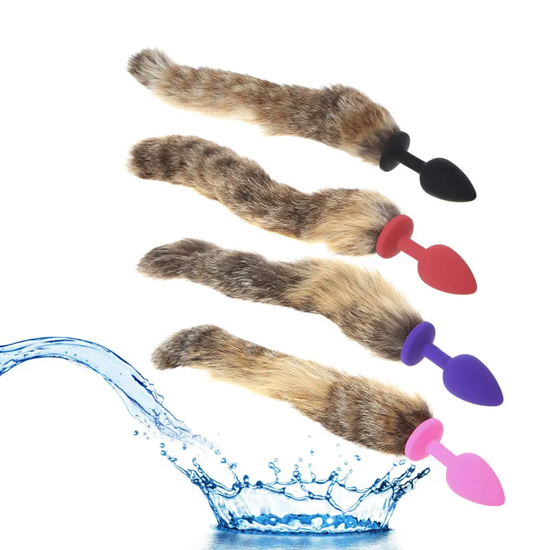 dildo aufbewahrung Anal Sex Toys Love Faux Fox Tail Butt Anal Plug Sexy... From Lizhang01,  $3.45