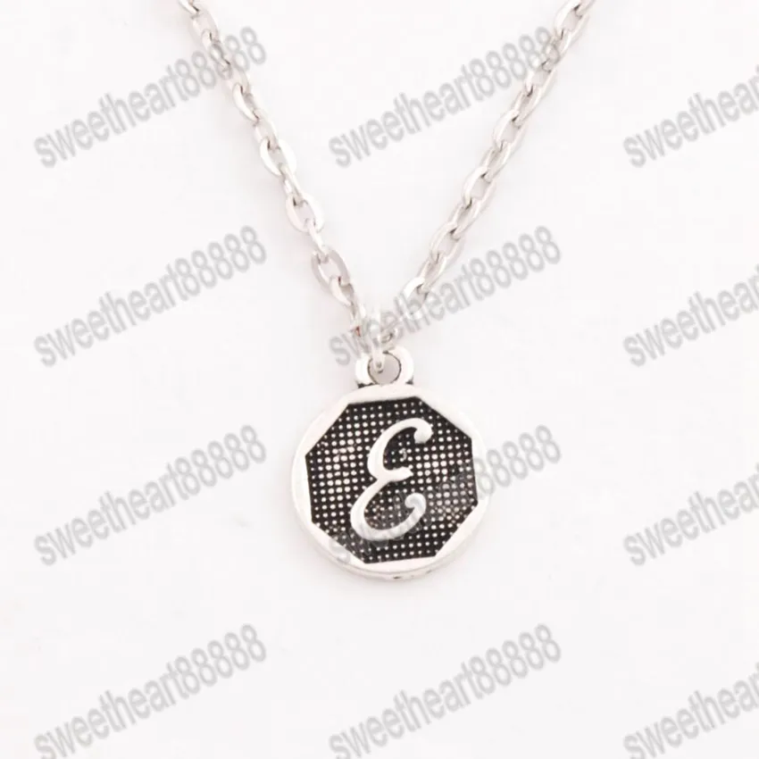 Jewelry Initial Alphabet Disc Pendant Necklaces 24" N1724 A-Z Birthday Gift for Women Friendship Best Friend