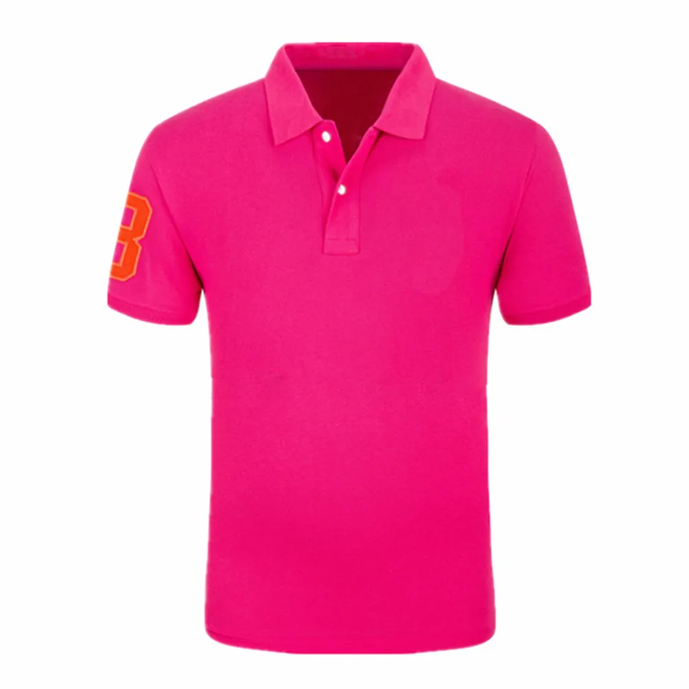 Nouvelle arrivée 2018 Vêtements de marque Polo Polo Fit Solid Casual Short à manches courtes Polo Homme For Men Tee Shirts Coton de haute qualité