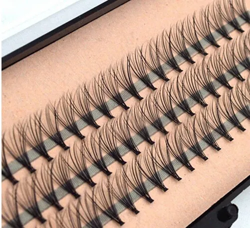 60st Eyelashes Professional Makeup Individuella kluster Ögonfransar Grafting Fake False Eyelashes 2ids Ny Gratis frakt