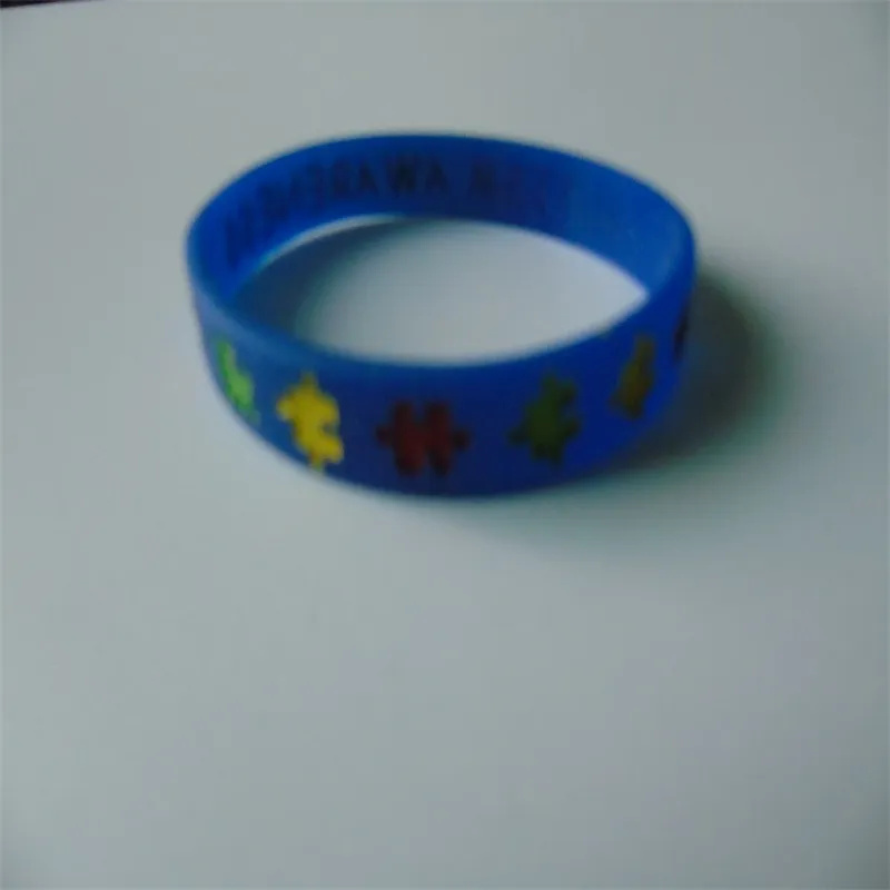 Mix colors hot selling debossed and ink filled silicone braceletes for promotional gifts Y030301