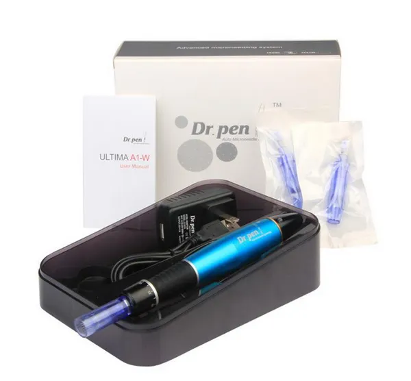 Ricaricabile MicroNeedle Derma Pen Dermapen 12 Pin Cartucce usa e getta Derma Roller Pen elettrico la rimozione della cicatrice di ringiovanimento della pelle