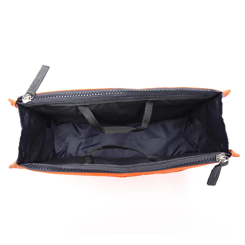 Portable Double Zipper Bag Insert doublure sac à main Organisateur Sac à main Femmes Voyage Bourse Sac à main dans le sac Organisateur