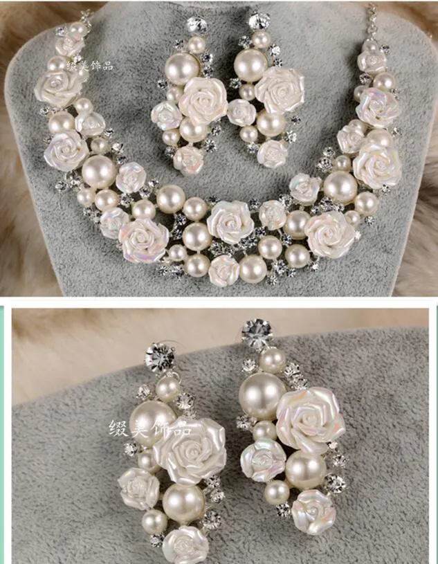 Luxuosos shinestone tiara headwearwarp colar brinco de brinco para vestidos de festas de noiva de casamento jóias de noiva
