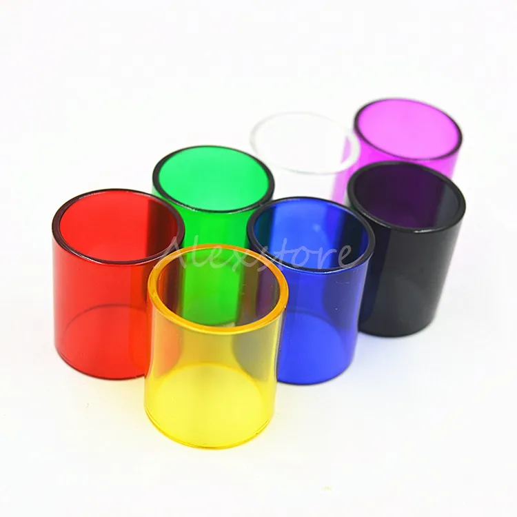 Replacement Glass Tube Colorful Replacable Caps Sleeve Tube for TFV8 Big BABY Coil RBA Tank Atomizers