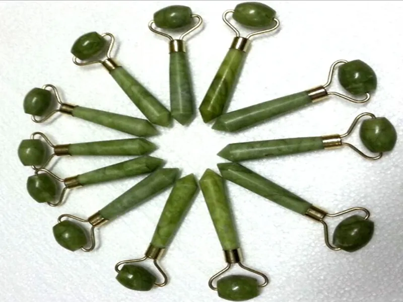 Gratis Verzending Draagbare Praktische Jade steen Gezichtsmassage Roller Anti Rimpel Gezond Gezicht Lichaam Hoofd Voet Natuur Beauty Tool