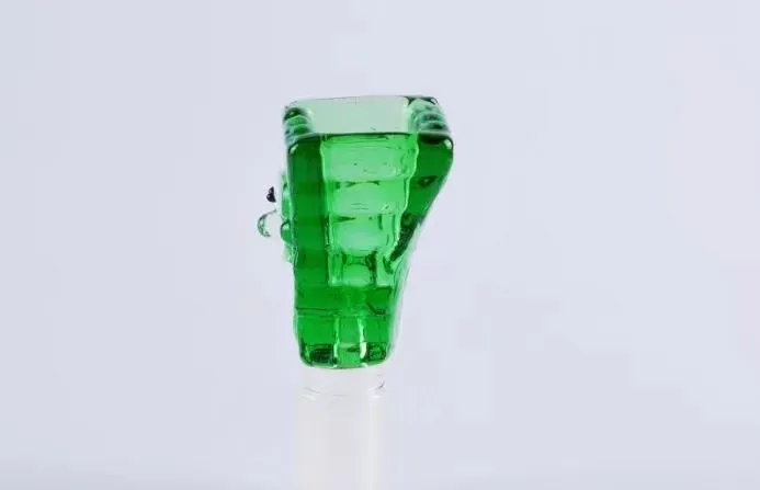 Verrerie de dessin animé vert, bongs en verre en gros brûleurs à mazout tuyaux en verre tuyaux d'eau plates-formes pétrolières fumer livraison gratuite