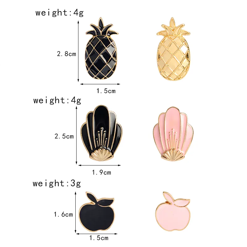 Broches Broches Ananas Alpaga Renard Fleurs Maisons En Forme De Mode Bijoux Accessoires Femmes Cadeaux