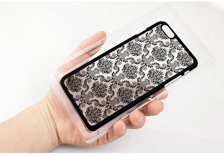 Crochet de couleur PVC en plastique boîte d'emballage de détail Blister support intérieur téléphone étui en cuir pour iphone X 6S 7 8 Plus Samsung S7 Edge