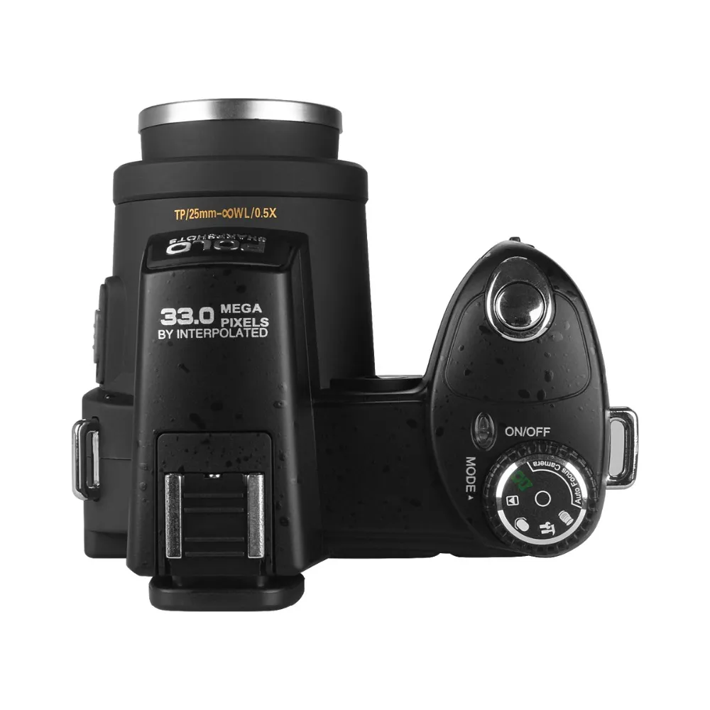 C￢meras digitais Protax D7300 33MP DSLR 24X Optical Zoom TelePos 8x Lens de largura LED Spotlight Tripod22223