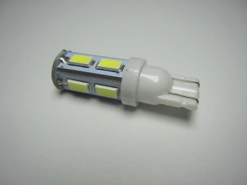 100 قطع عالية الجودة سيارة أدى ضوء W5W 194 T10 9SMD 5630 5730 رقاقة 24 فولت أدى ضوء السيارات أدى لمبة مصباح للسيارة