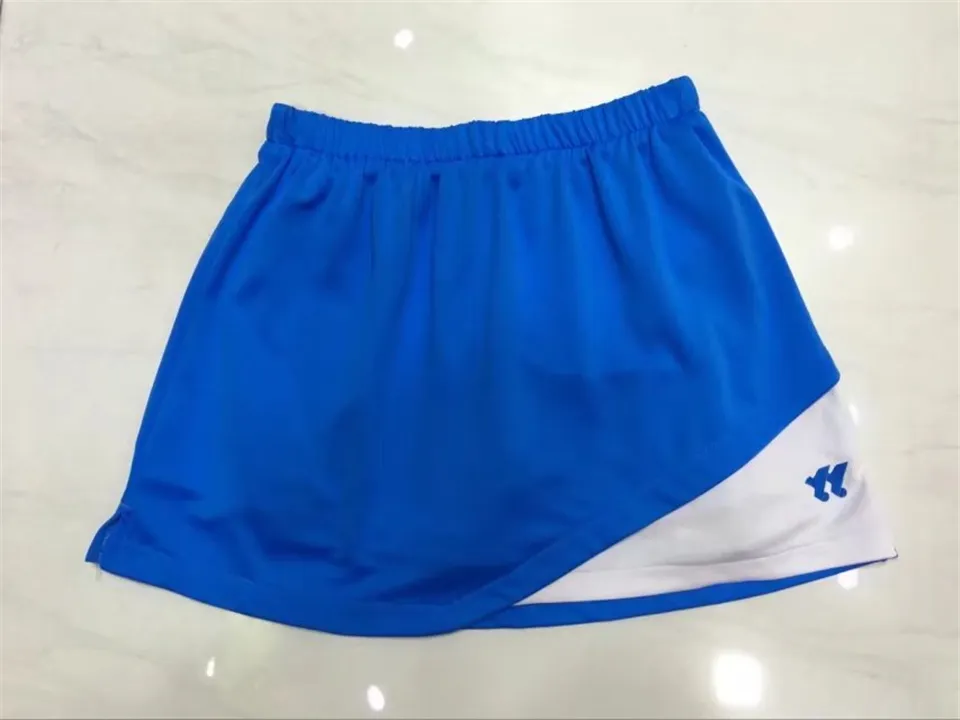 2017 Yoga Skorts Women039Sテニスフラウンスエラスティックスコートプリーツテニススカートテニスパンツ膝の長さCulotte Badminton Clothe2239444