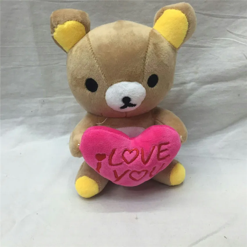 Mignon Rilakkuma Ours En Peluche Jouets 18cm Facile Ours En Peluche Poupées Bande Dessinée Animal De Mariage Cadeau Poupée pour Enfants