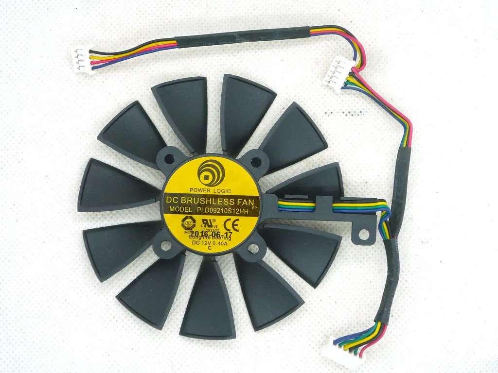 Ventilador de refrigeração de placas gráficas originais para ASUS STRIX-RX480-O8G-GAMING GTX1060 GTX1070 PLD09210S12M PLD09210S12HH