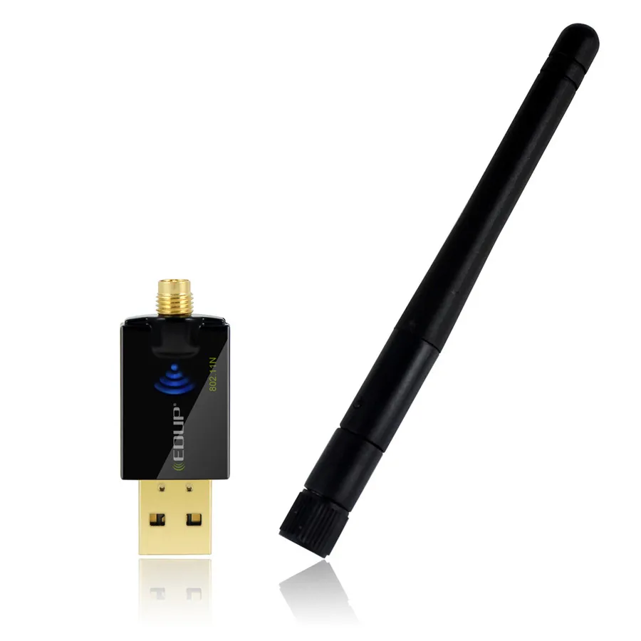 Nuovo adattatore scheda di rete WiFi wireless EDUP EP-MS1559 Mini 802.11N 300Mbps USB con antenna 2dbi